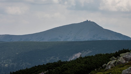 Karkonosze Mountain Views and Trekking in Polandの写真素材