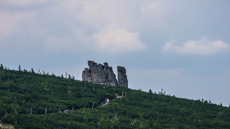 Karkonosze Mountain Views and Trekking in Polandの写真素材