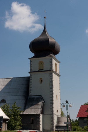 Karpacz City in Karkonosze in Polandの写真素材