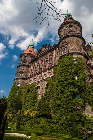 Ksiaz Castle in Walbrzych Polandのeditorial素材
