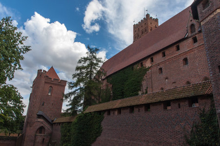 Malbork Castle in Poland in the summerのeditorial素材