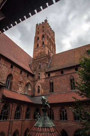 Malbork Castle in Poland in the summerのeditorial素材