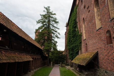 Malbork Castle in Poland in the summerのeditorial素材