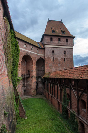 Malbork Castle in Poland in the summerのeditorial素材