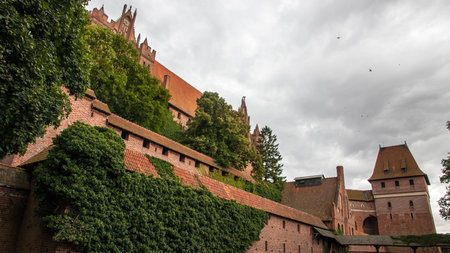 Malbork Castle in Poland in the summerのeditorial素材