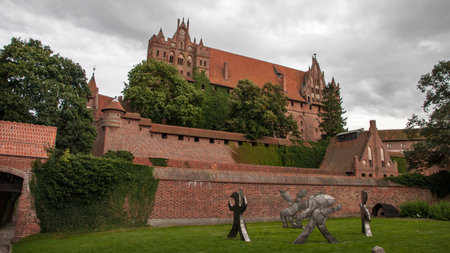 Malbork Castle in Poland in the summerのeditorial素材
