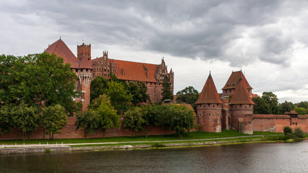 Malbork Castle in Poland in the summerのeditorial素材