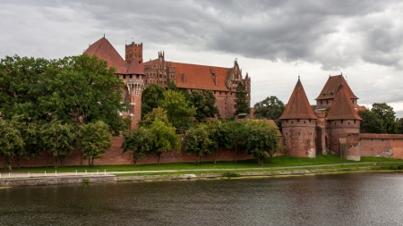 Malbork Castle in Poland in the summerのeditorial素材