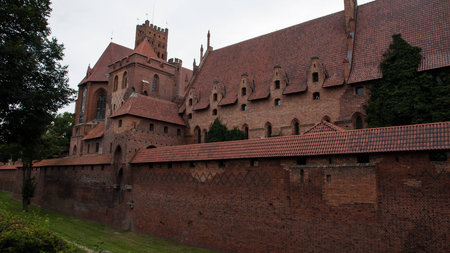 Malbork Castle in Poland in the summerのeditorial素材