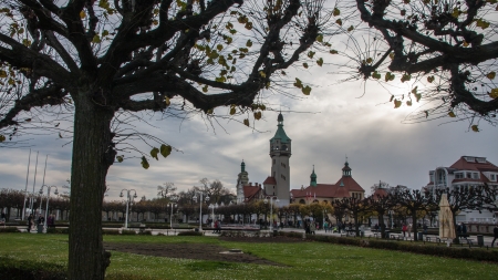 Sopot attractions in Pomerania in Polandの写真素材