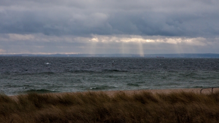 Hel beach coast in Poland Pomeraniaの写真素材