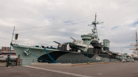 Gdansk City Attractions Battle Shipのeditorial素材