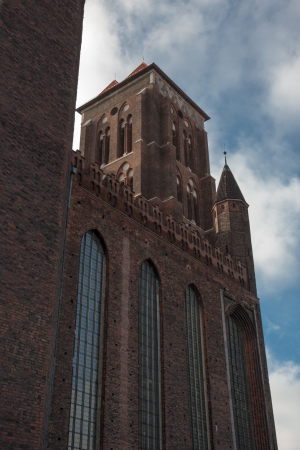 Gdansk Old Town in Poland on a sunny dayの写真素材