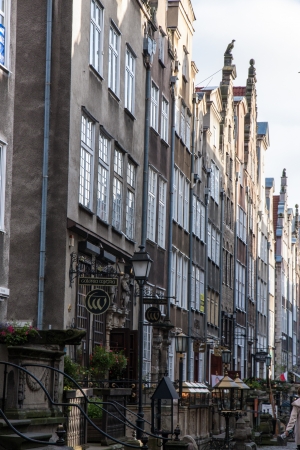 Gdansk Old Town in Poland on a sunny dayの写真素材