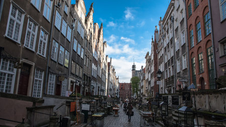 Gdansk Old Town in Poland on a sunny day
