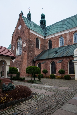 Oliwa Gdansk Old Town Church and parkの写真素材