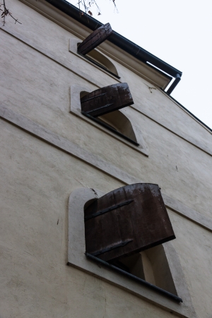 Oliwa Gdansk Old Town Church and parkの写真素材