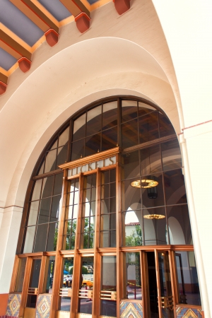 Union Station is a National Landmark in downtown Los Angeles, California のeditorial素材