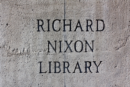 YORBA LINDA, CA/USA - FEBRUARY 8, 2010 - The Richard Nixon Presidential Library and Museum is the birthplace, presidential library, and final resting place of Richard Nixon, 37th President of the United States.のeditorial素材