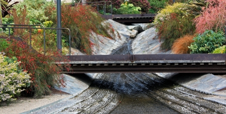 LOS ANGELES, CA - MARCH 21:The Getty Center is a museum founded by noted oilman J. Paul Getty.  The 1.3 billion center overlooks Los Angeles and is known for its architecture, gardens, and city views. Los Angeles, CA, March 21, 2010.のeditorial素材