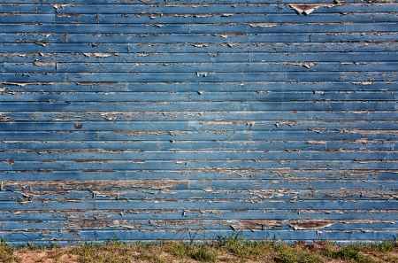 Worn Blue Exterior Wall Background or Backdrop.5の写真素材