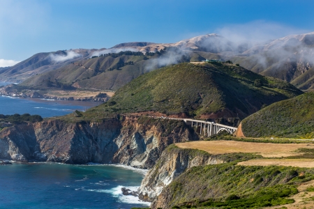 The Historic Bixby Bridge at Big Sur, California の写真素材