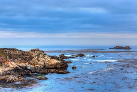 Garrapata State Beach at Dusk on a September eveningの写真素材