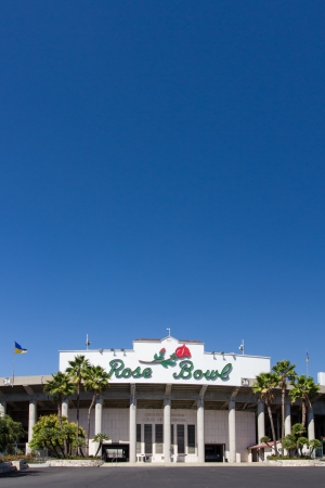 PASADENA, CA/USA - September 29:  The Rose Bowl in Pasadena California is home to the college UCLA Bruins football team. The stadium is a National Historic Landmark . September 29, 2013.のeditorial素材