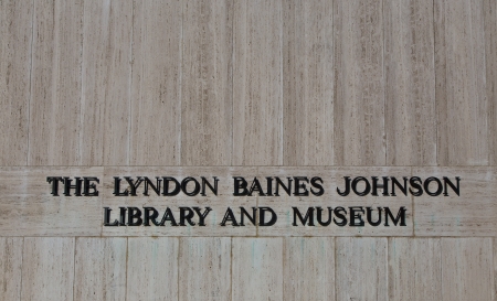 AUSTIN,TX/USA - NOVEMBER 15:  The Lyndon Baines Johnson Library and Museum. Lyndon Johnson was the 36th president of the United States. November 15, 2013.のeditorial素材