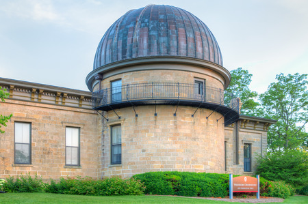 MADISON, WI/USA - JUNE 25, 2014: Washburn Observatory on the campus of the University of Wisconsin. The University of Wisconsin is Big Ten university in the United States .のeditorial素材
