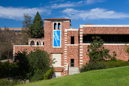 LOS ANGELES, CA/USA - OCTOBER 4, 2014: Fowler Museum on the campus of UCLA. UCLA is a public research university located in the Westwood neighborhood of Los Angeles, California, United States.のeditorial素材