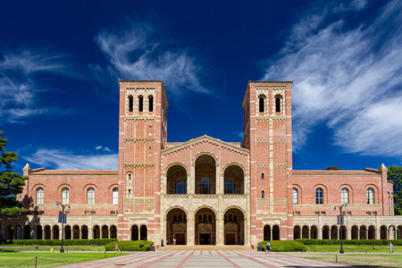 LOS ANGELES, CA/USA - OCTOBER 4, 2014: Royce Hall on the campus of UCLA. Royce Hall is one of four...
