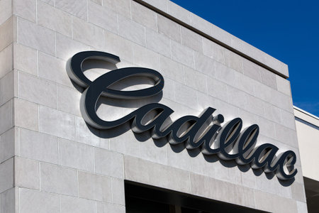 PASADENA, CA/USA - OCTOBER 25, 2014: Cadillac autombile dealership exterior. Cadillac is a division...