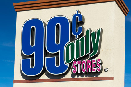 SANTA CLARITA, CA/USA - DECEMBER 27, 2014: 99 Cents Only Stores sign. 99 Cents Only Stores sells...