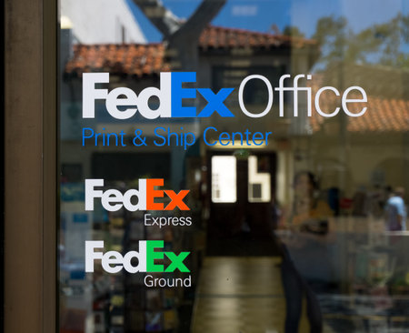 SANTA BARBARA, CA/USA - JULY 26, 2015: FedEx Office Building. FedEx Office is a chain of stores ...