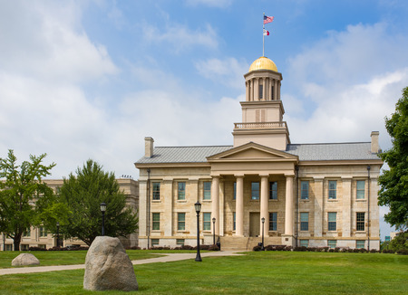 IOWA CITY, IA/USA - AUGUST 7, 2015: Iowa Old Capitol Building at the University of Iowa. The Iowa Old Capitol Building is the original Iowa state capitol.のeditorial素材