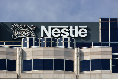 GLENDALE, CA/USA - OCTOBER 24, 2105: Nestle USA headquarters. Nestle is a Swiss transnational food and beverage company and ranked on the Fortune Global 500.のeditorial素材