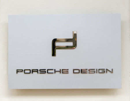 BEVERLY HILLS, CA/USA - APRIL 10, 2016: Porsche Design retail store exterior on famed Rodeo Drive.