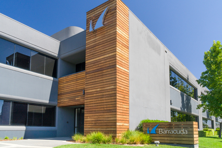 LOS GATOS, CA/USA - JULY 29, 2017: Barracuda Networks headquarters and logo. Barracuda Networks, Inc. is a company providing security, networking and storage products.のeditorial素材