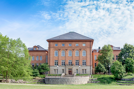 URBANA, IL/USA - JUNE 2, 2018: Engineering Hall on the campus of the University of Illinois at UrbanaâChampaign.のeditorial素材