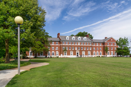 ATHENS, GA/USA JUNE 5, 2018: John MIlledge Hall on the campus of the University of  Georgia.