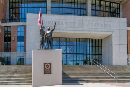TUSCALOOSA, AL/USA - JUNE 6, 2018: Bryant-Denny Stadium on the campus of University of Alabama.のeditorial素材