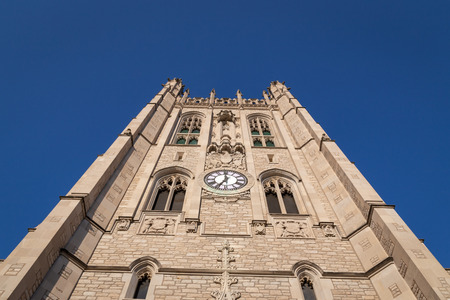 COLUMBIA, MO/USA - JUNE 8 , 2018: Memorial Union Tower on the campus of the University of Missouri.のeditorial素材