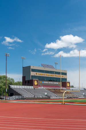 DULUTH, MN/USA - JUNE 19, 2020: Malosky Stadium and Griggs Field at the campus of the University of Minnesota-Duluth.のeditorial素材