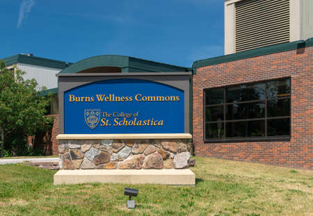 DULUTH, MN/USA - JUNE 19, 2020: Burns Wellness Commons at The College of St. Scholastica.のeditorial素材