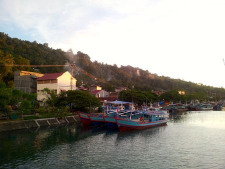 on the canalの写真素材