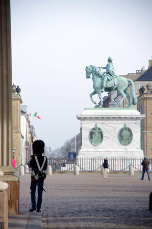 Statue in Copenagenのeditorial素材