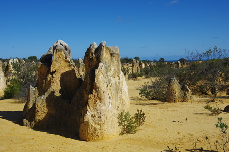 The pinnacles desertの写真素材