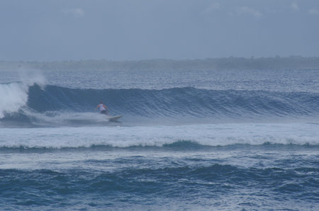 Surfing near Ujung Bocur near Krui