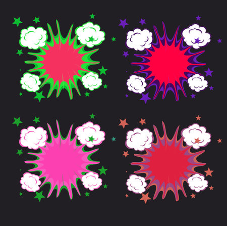 Explosion ?omic Book Explosion Background retro